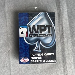 WPT World Poker Tour Spielkarten - 1 blaue Farbe versiegelt - Bild 1 von 2