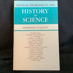 Critical Problems in the History of Science by Marshall Clagett (1969 PB) - VG! - Picture 1 of 9