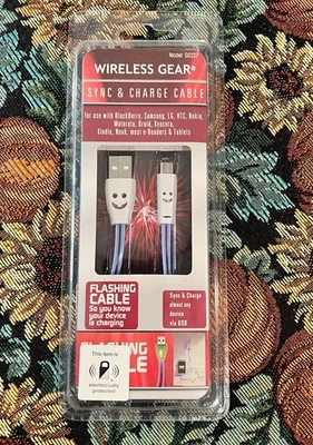 Wireless Gear Micro USB Cable Connectors Sync & Charger Cable Model #G0227 Green - Image 1 of 2