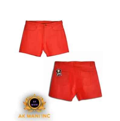 men Train Essentials Woven Training Genuine Leather Shorts - Image 1 of 2