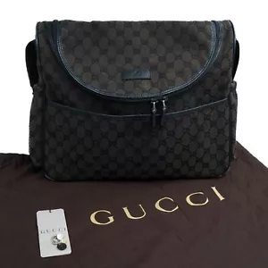 GUCCI GG 123326 Diaper Crossbody Bag Canvas Vintage 00s - Picture 1 of 14