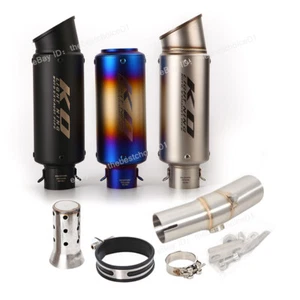 For Kawasaki ER6N ER650 2005-2011 ER6F EX650 Exhaust System Muffler Pipe Slip On - Picture 1 of 12