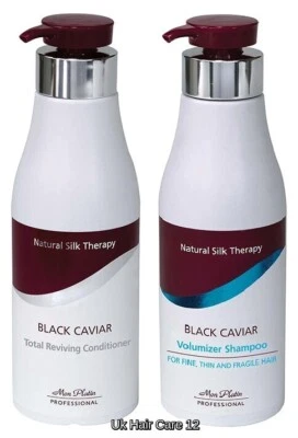 Mon Platin Black Caviar Shampoo für feines dünnes zerbrechliches Haar 500ml & Conditioner