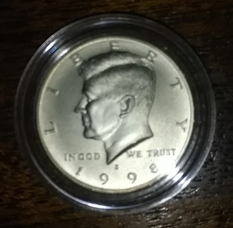 1998 S  Kennedy Silver Matte Proof - Free Shipping Cover