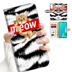 ( For Samsung S21 FE ) Wallet Case Cover AJ23715 Kitten Cat Meow - Photo 1 sur 7