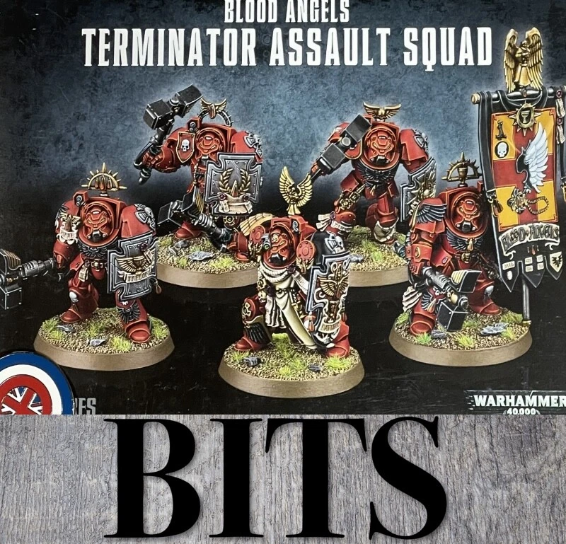 Warhammer 40K Herejía Marines Espaciales Ángel de Sangre TERMINATOR ESCUADRÓN DE ASALTO Brocas Foto 1 de 1