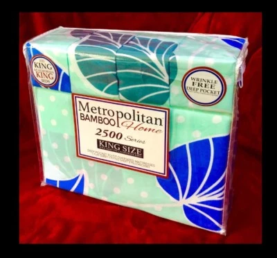 * Juego de sábanas METROPOLITAN BAMBOO Home hipoalergénicas 2500 hilos ct tamaño king Foto 1 de 4
