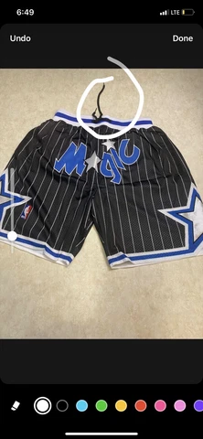 Orlando Magic Shorts Black NBA 1992-93’ “ Just Don” Stitched Men’s Medium Cover