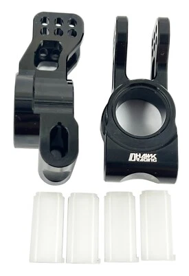 RC8B4 Aluminum Rear Hubs Black For Team Associated RC8B4 B4e T4 T4e 81545 - Image 1 of 4