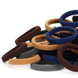 50pcs Hair Ties For Women Cotton Seamless Hair Bands Elastic Ponytail Holders No - Picture 1 of 6