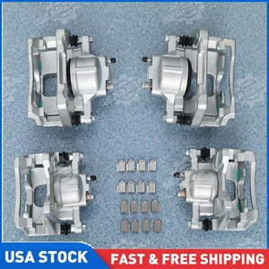 Front & Rear Disc Brake Calipers w/ Bracket for 2008-2017 Jeep Wrangler Nitro US - Picture 1 of 10