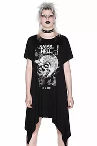 Killstar Gothic Goth Okkult Tunika Kleid Minikleid - Rise Up Schädel - Bild 1 von 20