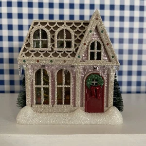 Bath & Body Works ~ Winter Cottage with Lights ~Light Up Wallflower Plug In - Imagen 1 de 4