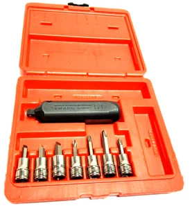 NEW Snap-on™ 3/8" drive 8pc Impact Driver set socket SET hex 208EPIT Sealed - Picture 1 of 4