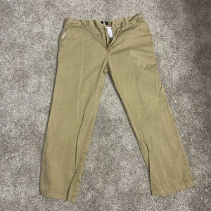 Match Stick Khaki Pants 38 x 32 Classic Fit Cotton Tan Beige - Picture 1 of 12