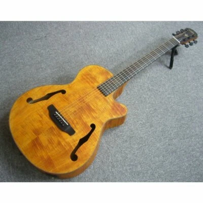 ARIA FET-F2 Stained Brown Electric Acoustic Guitar - Image 1 of 4