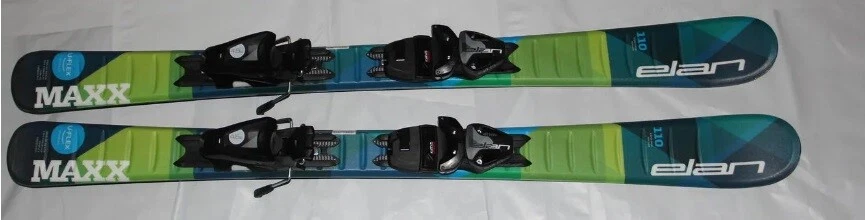 NUEVO Esquís Elan Kids MAXX UFlex 110 cm + fijaciones ajustables en tamaño EL 4,5 GW Foto 1 de 1