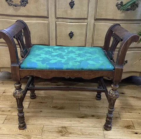 Antique 1880’s Circa Duncan Phyfe Regency Empire Style, New York Bench Cover