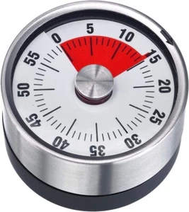 Magnetic Kitchen Chef Cooking Timer Clock with Loud Alarm No Batteries Required - Picture 1 of 5