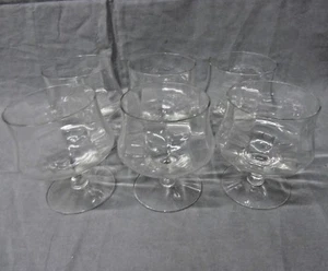 Lot of 6 Crystal Stemmed Whiskey Glasses W5 - Picture 1 of 1