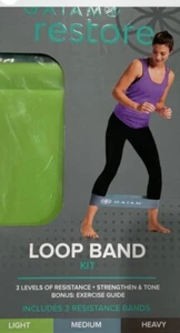 Gaiam Restore Loop Band Kit mit 3 Widerstandsstufen. Inklusive 3 Bänder & Anleitung - Bild 1 von 4