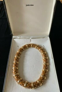 Vintage JUDITH LEIBER emailliertes Halsband - Bild 1 von 9