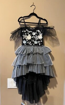 Ooh! La, La! Couture brand new black dress with appliques in size 5 - Image 1 of 4