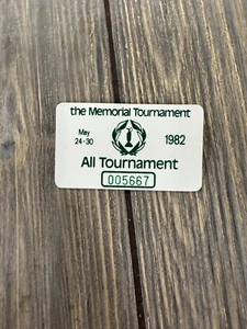 Distintivo da collezione Memorial Tournament Pass All Tournament 1982 24-30 maggio - Foto 1 di 2