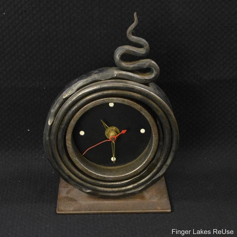 Iron Art Clock By Steven Bronstein Marshfield, Vermont Blackstone Forge Cover