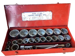 Industrial 1" Drive Socket Wrench Set 29 pc - Picture 1 of 7
