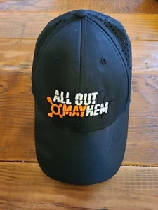 ORANGE THEORY BASEBALL CAP HAT ALL OUT MAYHEM BLACK Dad Trucker - Picture 1 of 7