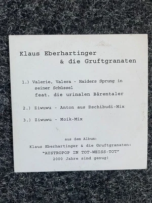 Klaus Eberhartinger & die Gruftgranaten (EAV) / Valerie, Valera+Ziwuwu Promo-CD - Bild 1 von 2