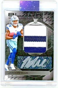 2025 Panini Black - Jaydon Blue Rookie Patch Auto RPA RC Cowboys /249 Silver Ink - Bild 1 von 2