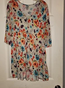 Terra & Sky Blusa Camisa Mujer Talla Grande 1X 16W / 18W #045 - Imagen 1 de 4