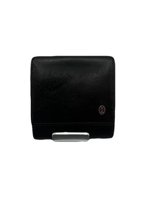 Cartier Monedero Cuero Negro USADO E0124-33 Foto 1 de 4