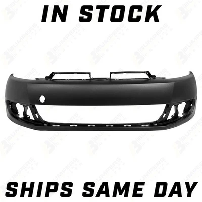 NEW Primered Front Bumper Cover Fascia for 2010-2014 Volkswagen VW Jetta Wagon Foto 1 de 4