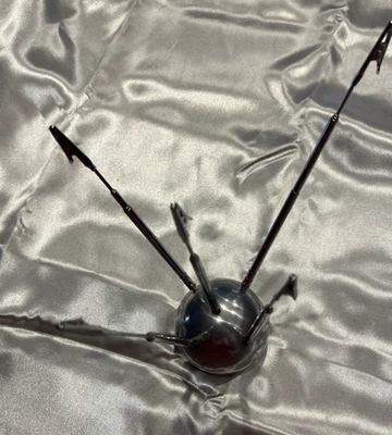 Portatarjetas de metal de colección Sputnik antenas móviles satélite coleccionables Foto 1 de 4