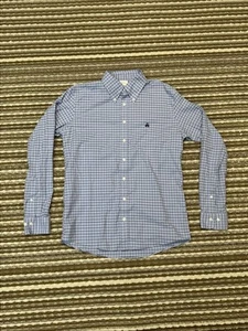 Brooks Brothers Hemd Gr. M Milano Fit Bügelfrei Stretch Blau Kariert Button Down - Bild 1 von 16