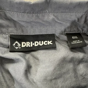 EUC Dri Duck Men's Size 4XL Gray Ripstop Long-Sleeve Gray Shirt - Picture 1 of 6