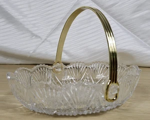 Mikasa Georgetown Leaded Crystal Oval Basket With Handle - Picture 1 of 8