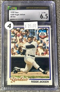 1978 Topps Reggie Jackson #200 HOF Graded CSG 6.5 New York Yankees All-Star - Bild 1 von 2