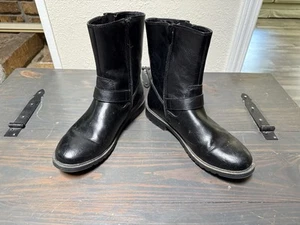 Frye and Co. Men's Ojai Flat Heel Motorcycle Boots Black Size 11 M Silver Buckle - Picture 1 of 10