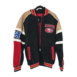 Vintage San Francisco 49ers Letterman Leather Suede Lederjacke, NFL, Retro - Bild 1 von 24