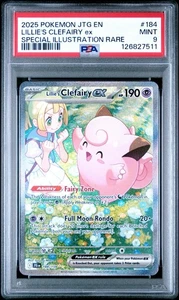 Lillie's Clefairy ex 184/159 Pokemon Sv09: Journey Together PSA 9 English SIR - Picture 1 of 3