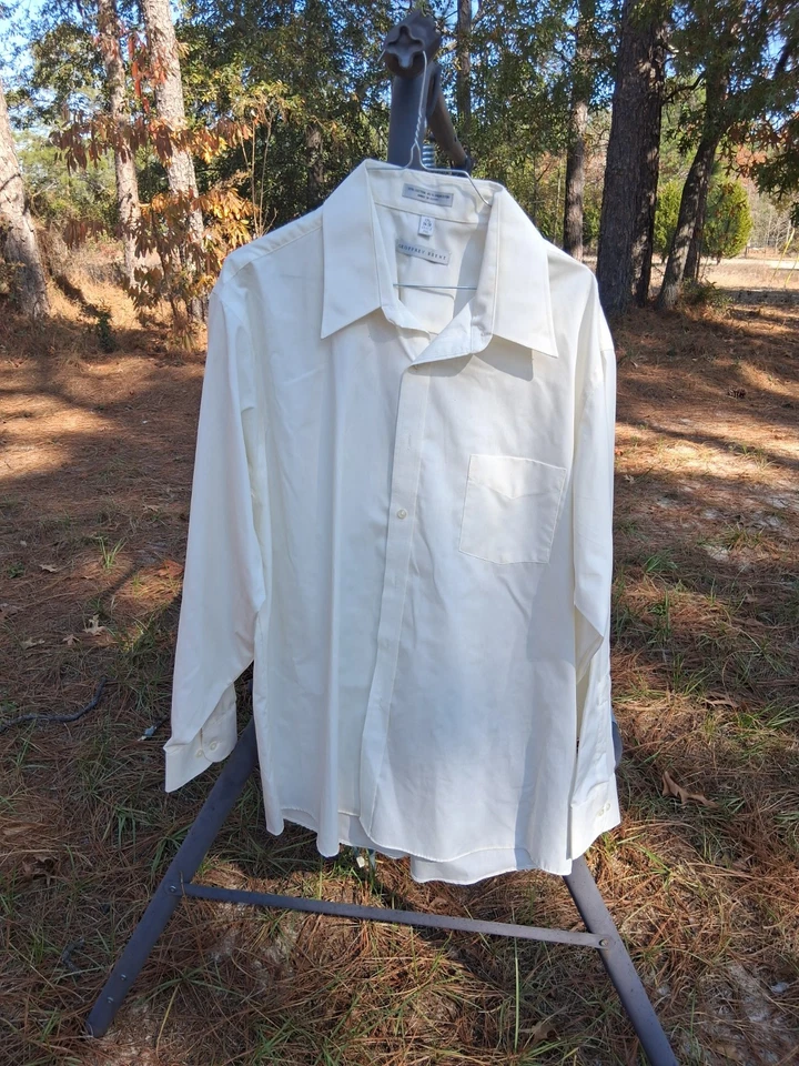 Geoffrey Beene Camisa Hombre, Color Crema, Manga Larga, Talla 34/35 Foto 1 de 1