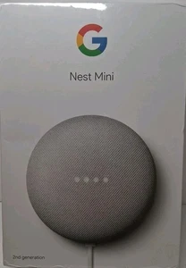 Altoparlante intelligente Google Nest Mini 2a generazione con gesso Google Assistant - Sigillato - Foto 1 di 6