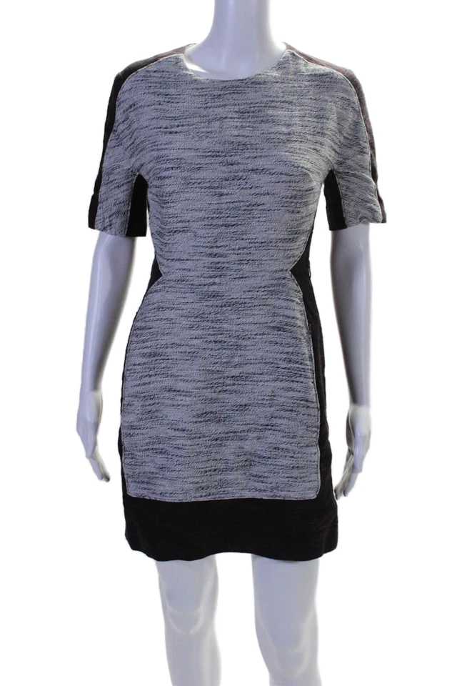 Vestido vaina 3.1 Phillip Lim para mujer de lino manga corta multicolor talla 4 Foto 1 de 4