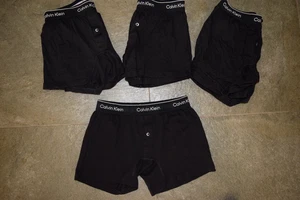 8 schwarze Baumwolle Calvin Klein Cotton Classics Strick Boxershorts - brandneu - Gr. Small - Bild 1 von 1