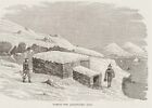Unbekannt (19.Jhd), Äußeres einer grönländischen Hütte, um 1876, HSt. Figürlich