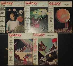 Galaxy Science Fiction (1950-1980 Galaxy Publications) Pulp, 1957 LOT 5 Hefte - Bild 1 von 1